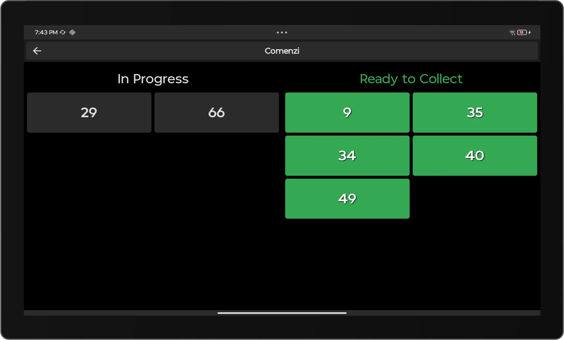 Selio Order Status image